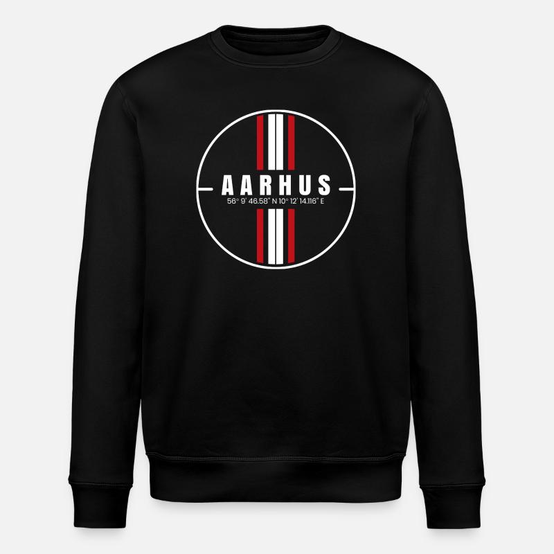 Aarhus Coordinates - Stanley/Stella ROLLER Unisex Organic Sweatshirt - black