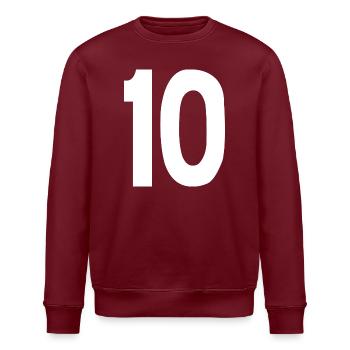 10 - Stanley/Stella ROLLER Unisex Organic Sweatshirt - burgundy - Front - Nik (191cm)