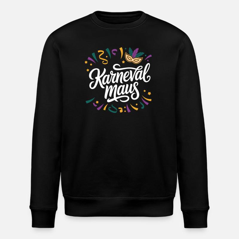 Carnival Mouse - Stanley/Stella ROLLER Unisex Organic Sweatshirt - black
