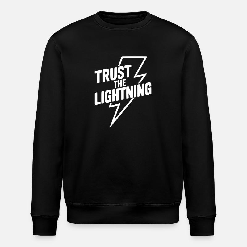 Vertraue dem Lightning - Stanley/Stella Unisex Bio-Sweatshirt ROLLER - Schwarz