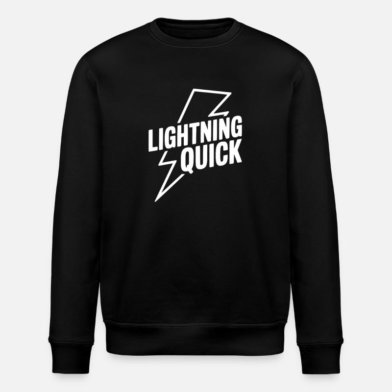 Lightning Quick - Stanley/Stella ROLLER Unisex Organic Sweatshirt - black