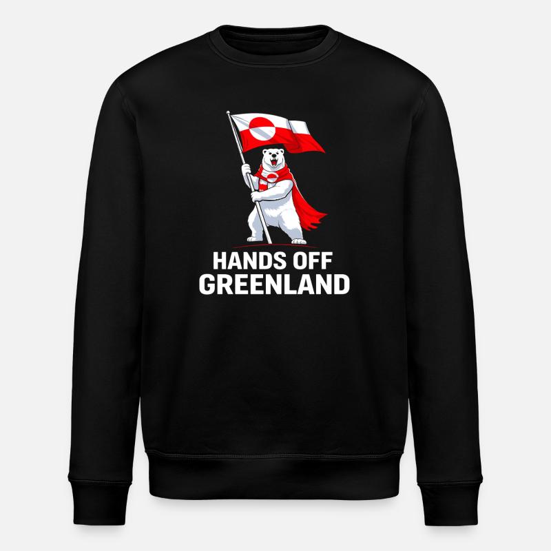 Groenland mains hors contact - Sweat bio ROLLER Stanley/Stella Unisexe - noir