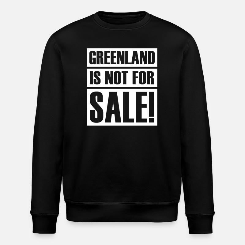 grönland gehört uns protest  - Stanley/Stella Unisex Bio-Sweatshirt ROLLER - Schwarz