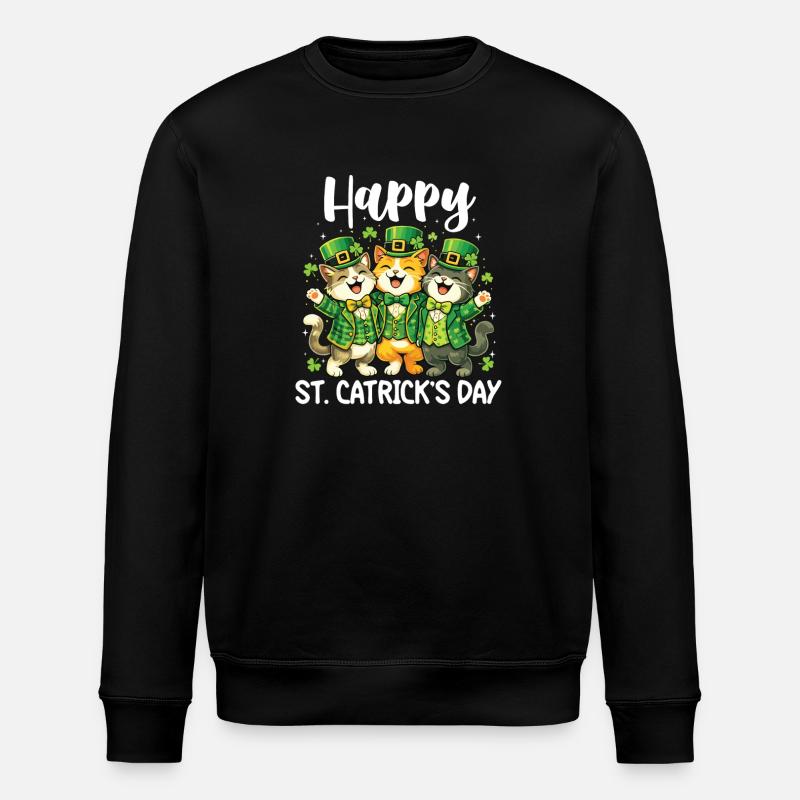 Joyeuse Saint-Patrick Irlandais - Saint-Patrick - Sweat bio ROLLER Stanley/Stella Unisexe - noir