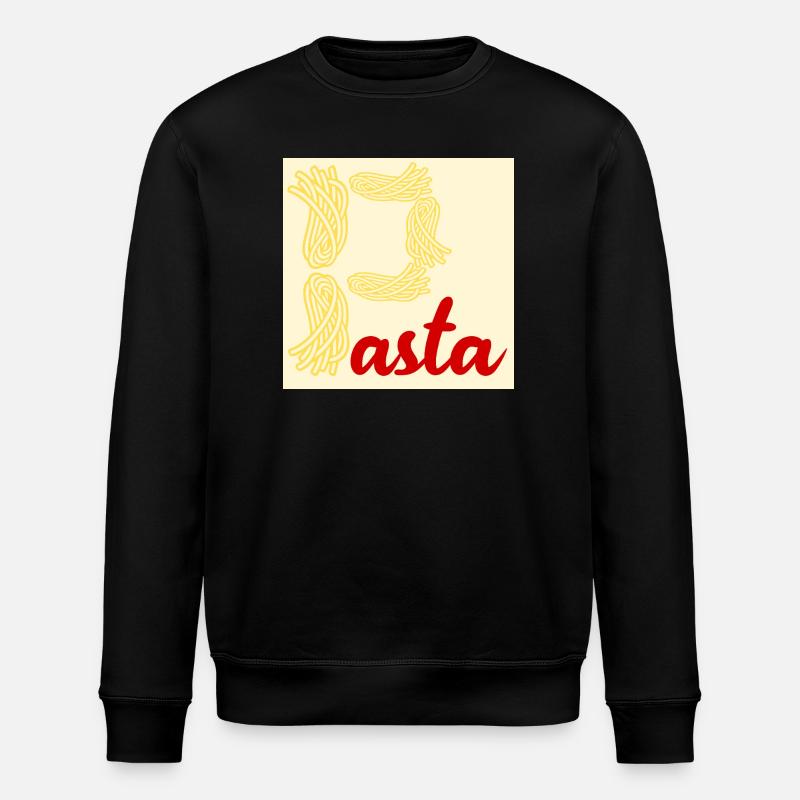 Pasta Nudeln Lieblingsessen - Stanley/Stella Unisex Bio-Sweatshirt ROLLER - Schwarz