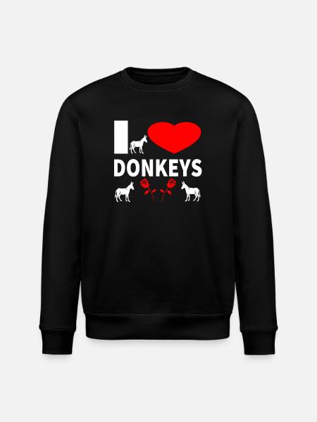 donkey - Stanley/Stella ROLLER Unisex Organic Sweatshirt - black
