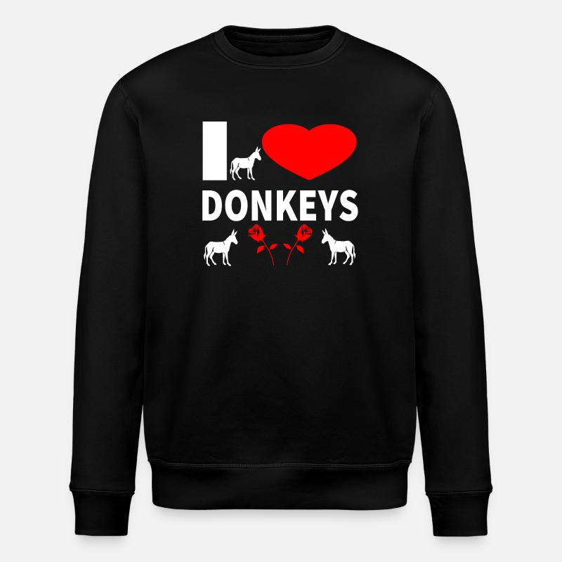 donkey - Stanley/Stella ROLLER Unisex Organic Sweatshirt - black