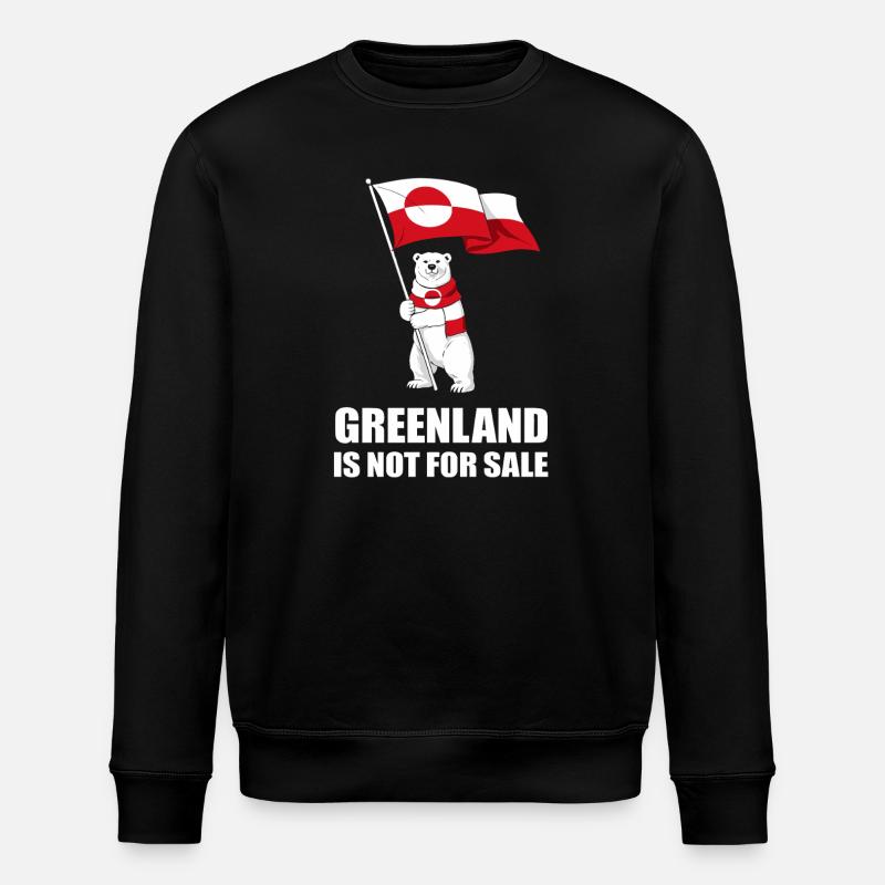 Greenland Non à la Vente Ours - Sweat bio ROLLER Stanley/Stella Unisexe - noir