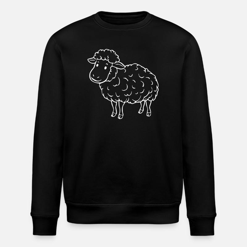 Sheep Sheep Lamb - Stanley/Stella ROLLER Unisex Organic Sweatshirt - black