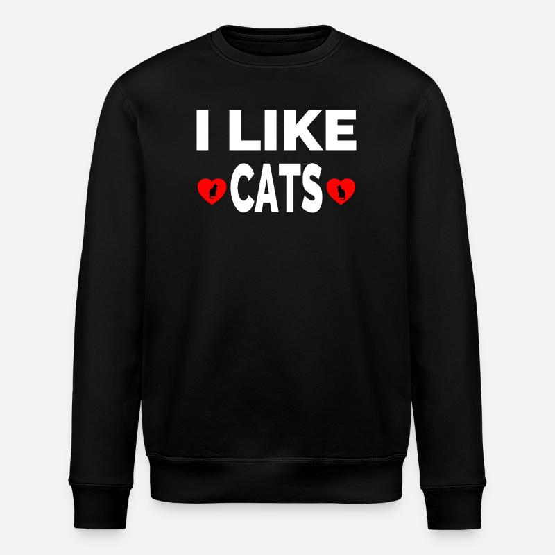 feline - Stanley/Stella ROLLER Unisex Organic Sweatshirt - black