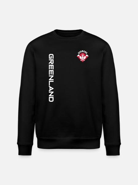 GREENLAND DENMARK | SINCE 1814 - Stanley/Stella ROLLER Unisex Organic Sweatshirt - black
