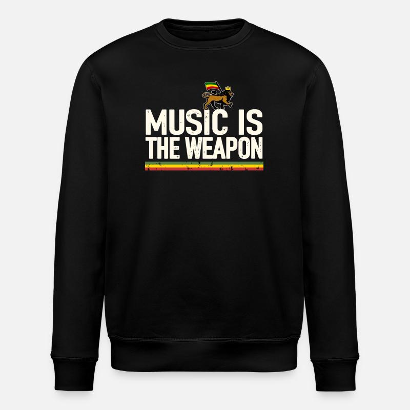 Musique reggae - Sweat bio ROLLER Stanley/Stella Unisexe - noir