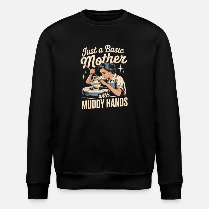 Pottery Pottery Studio Pottery Love - Stanley/Stella ROLLER Unisex Organic Sweatshirt - black