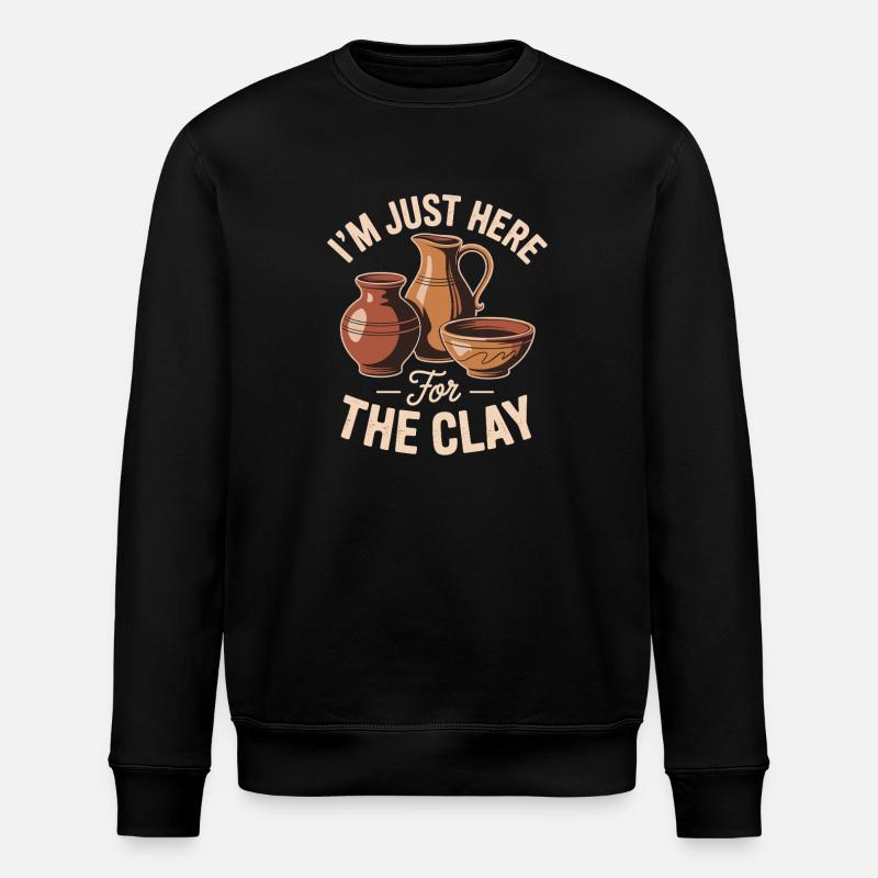 Pottery Lover Keramik Töpfern Humor - Stanley/Stella Unisex Bio-Sweatshirt ROLLER - Schwarz