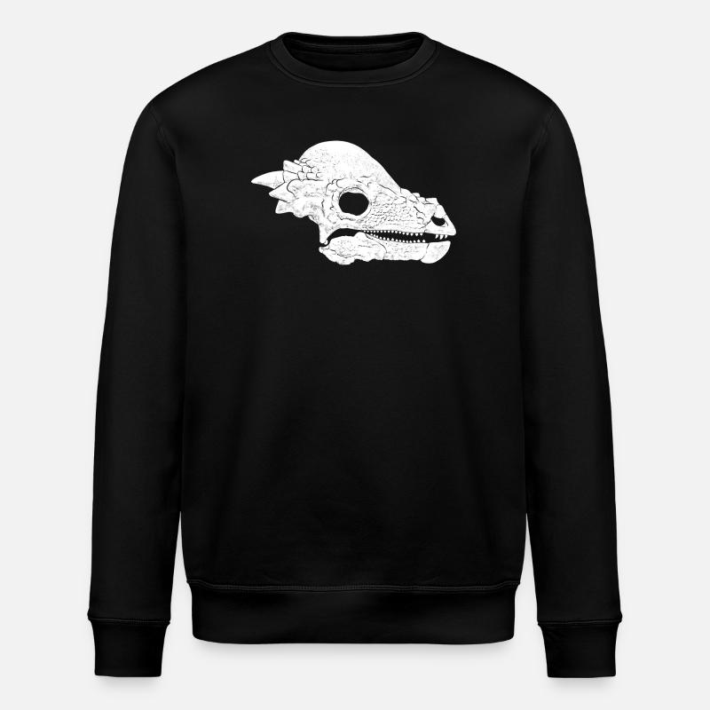 Crâne fossile de Pachycephalosaurus - Sweat bio ROLLER Stanley/Stella Unisexe - noir