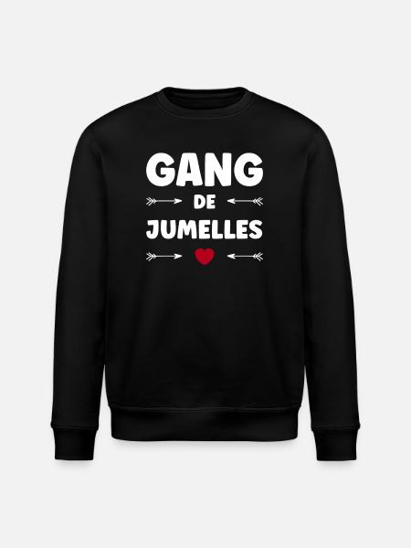 TWIN GANG - Stanley/Stella ROLLER Unisex Organic Sweatshirt - black