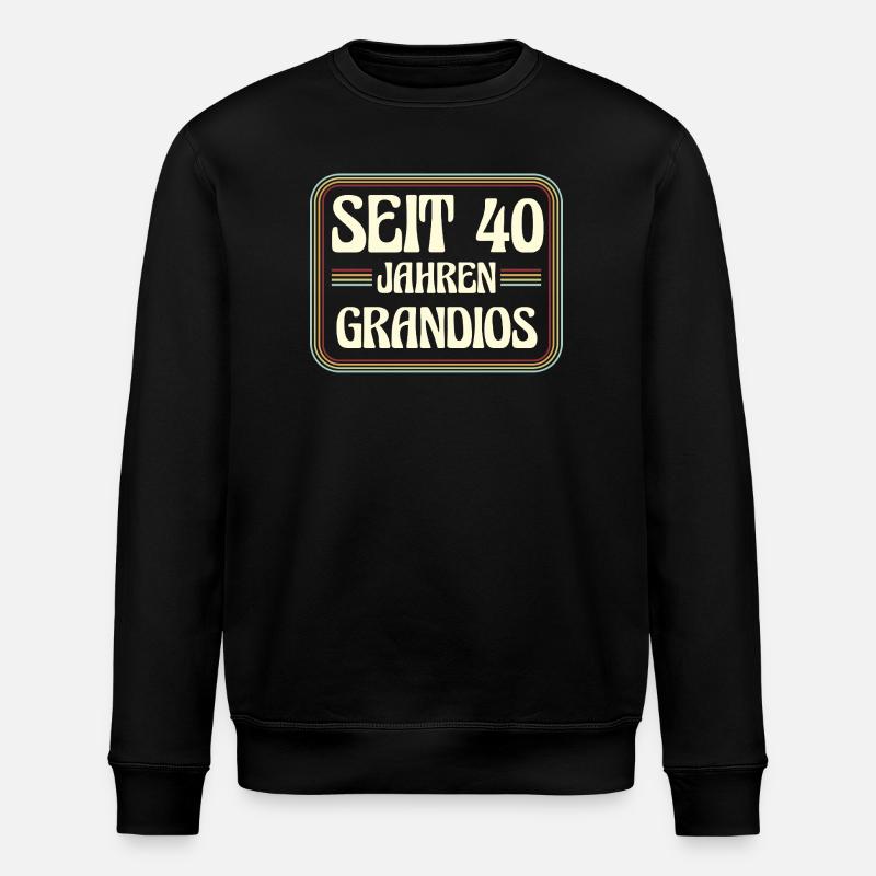 40e anniversaire 40e anniversaire - Sweat bio ROLLER Stanley/Stella Unisexe - noir