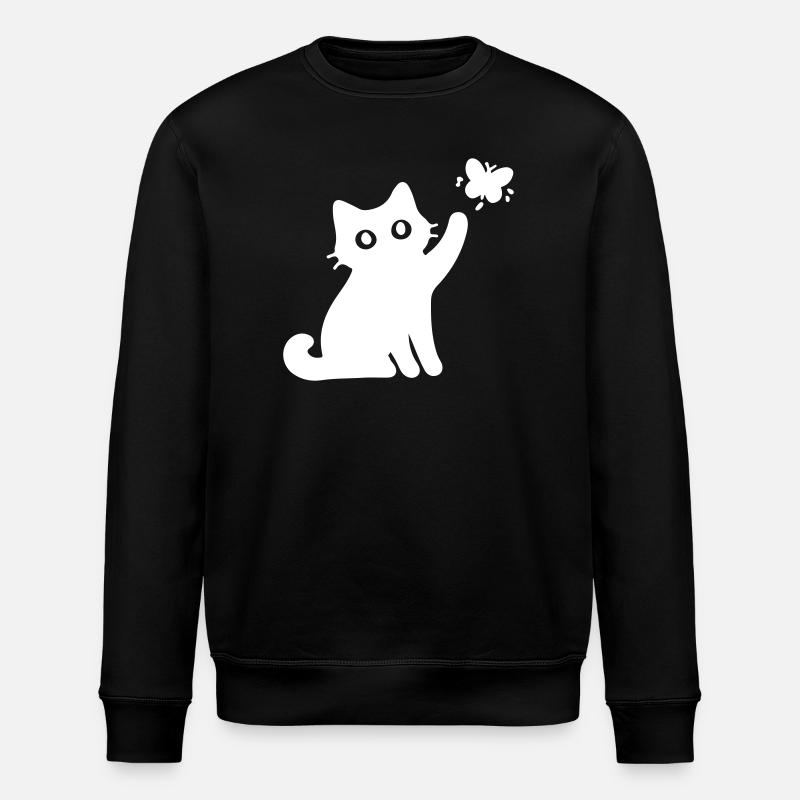 Chat mignon - Sweat bio ROLLER Stanley/Stella Unisexe - noir