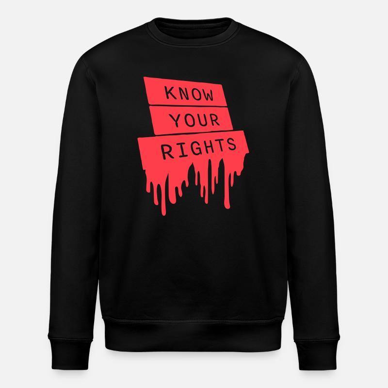 Connaissez vos droits Activisme Justice Liberté - Sweat bio ROLLER Stanley/Stella Unisexe - noir