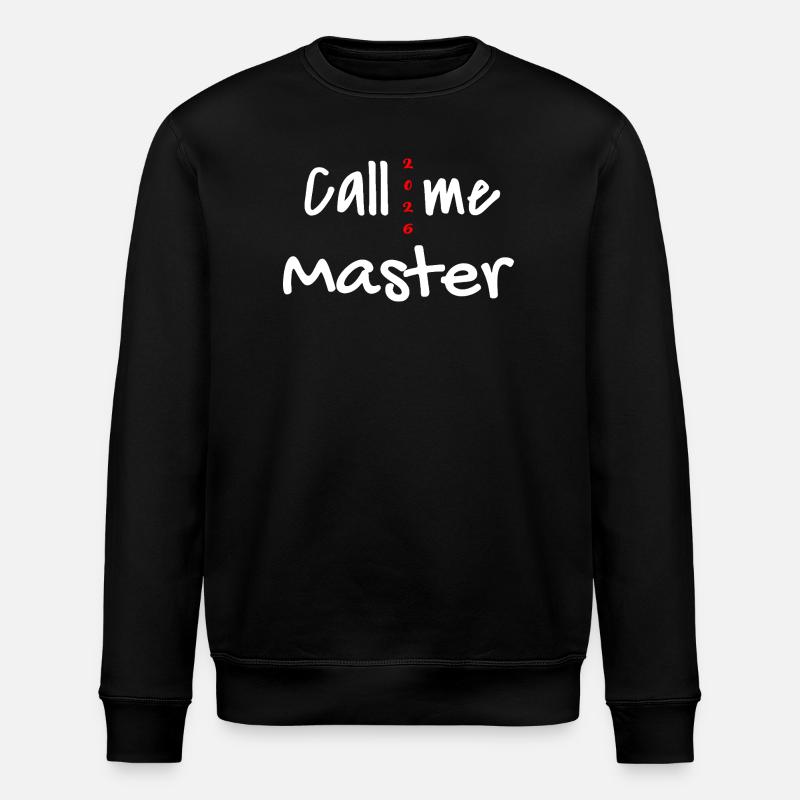 Master 2026 Abschluss Promotion Sponsion - Stanley/Stella Unisex Bio-Sweatshirt ROLLER - Schwarz