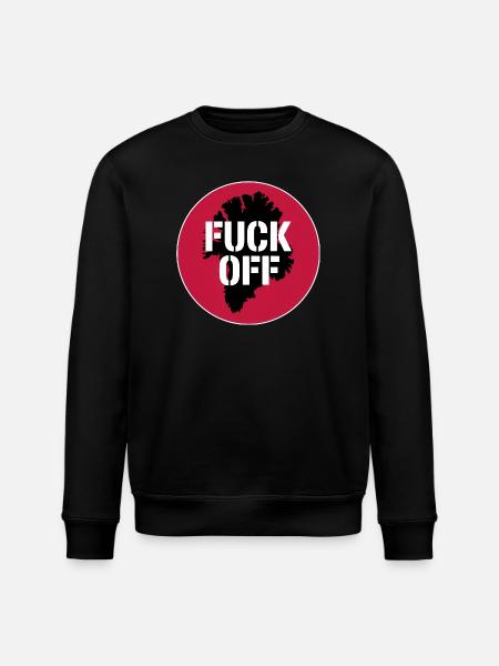 Fuck Off! - Greenland / Grønland  - Stanley/Stella ROLLER Unisex Organic Sweatshirt - black