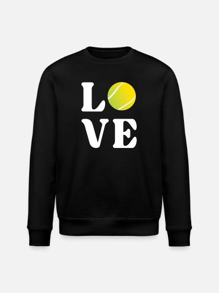 Tennis-Liebhaber - Stanley/Stella Unisex Bio-Sweatshirt ROLLER - Schwarz