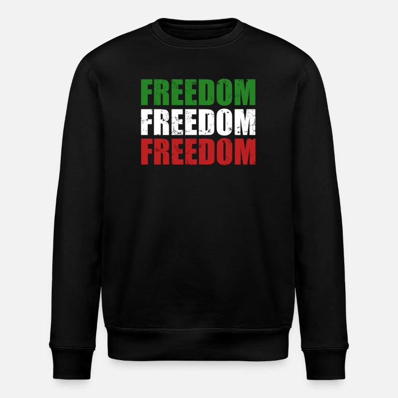 Freedom - Stanley/Stella Unisex Bio-Sweatshirt ROLLER - Schwarz