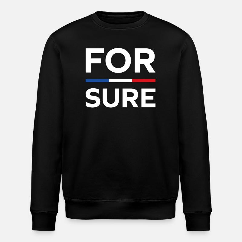 macron For sure - Sweat bio ROLLER Stanley/Stella Unisexe - noir