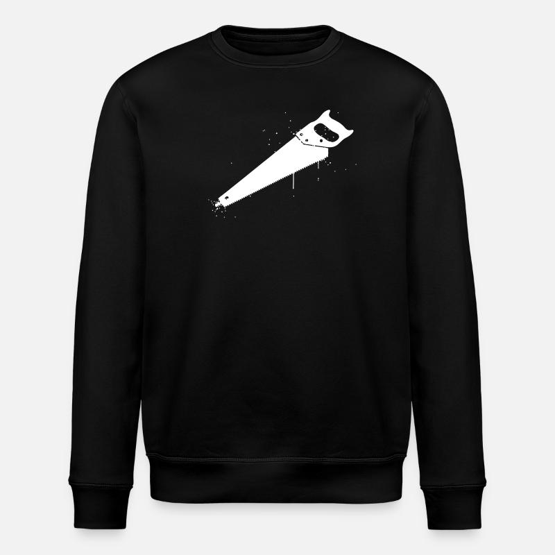 Handsäge Graffiti Handwerk - Stanley/Stella Unisex Bio-Sweatshirt ROLLER - Schwarz