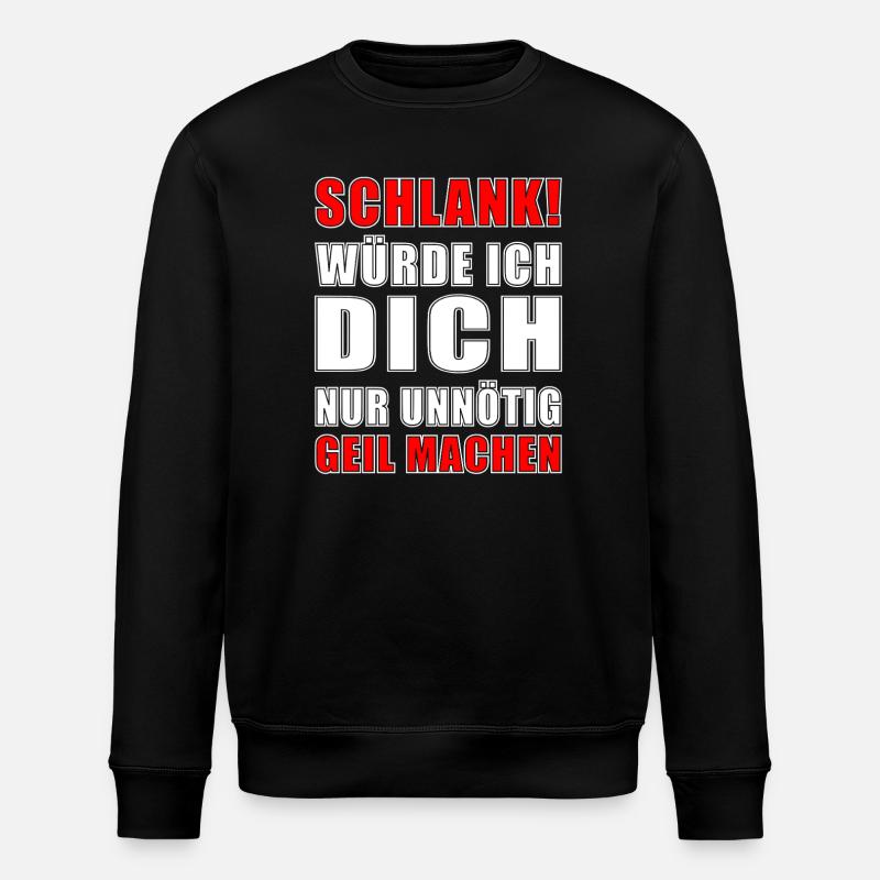 lustiger spruch - Stanley/Stella Unisex Bio-Sweatshirt ROLLER - Schwarz