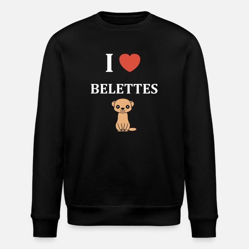 J’adore Belette - Sweat bio ROLLER Stanley/Stella Unisexe - noir