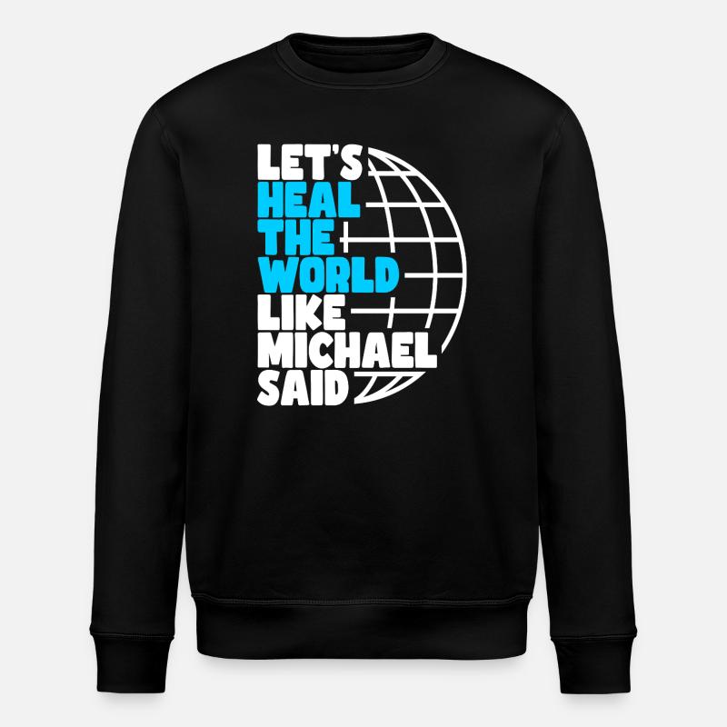 Heal The World - Stanley/Stella ROLLER Unisex Organic Sweatshirt - black