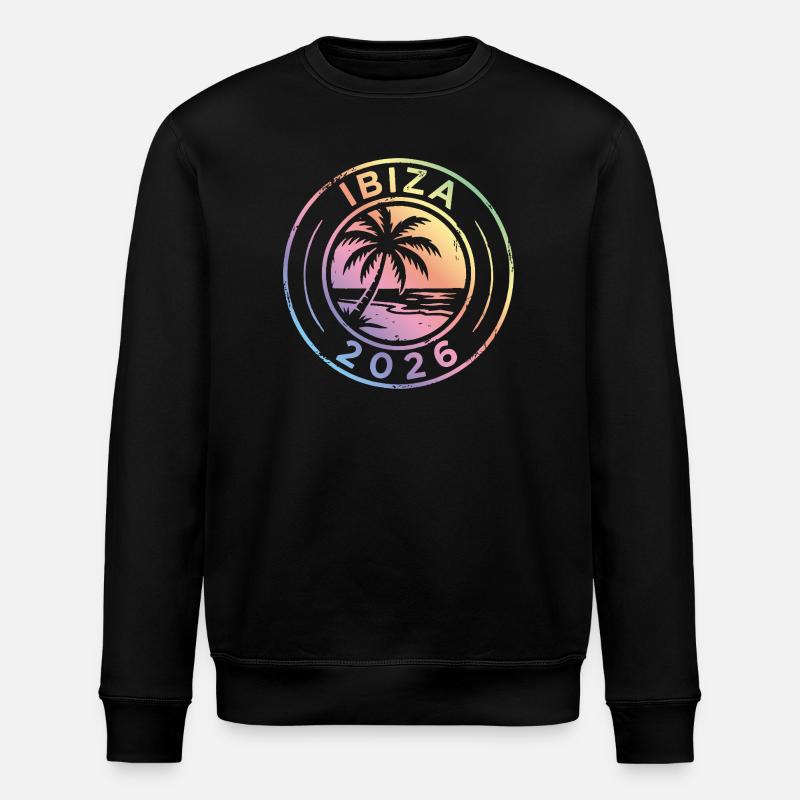 Ibiza 2026 Bunt - Stanley/Stella Unisex Bio-Sweatshirt ROLLER - Schwarz
