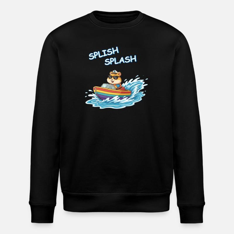 Capitaine hamster - Sweat bio ROLLER Stanley/Stella Unisexe - noir