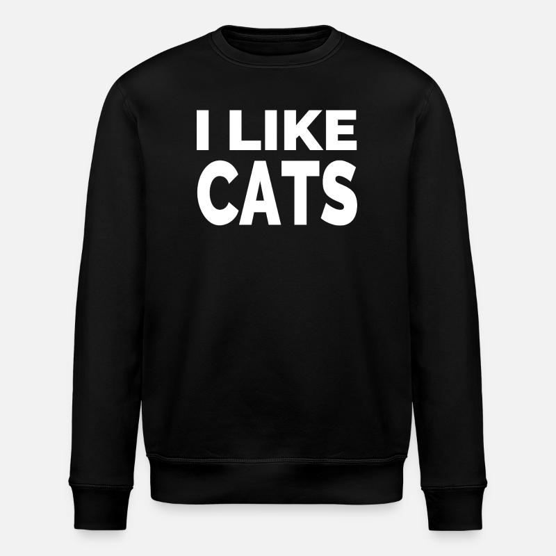 feline - Stanley/Stella ROLLER Unisex Organic Sweatshirt - black