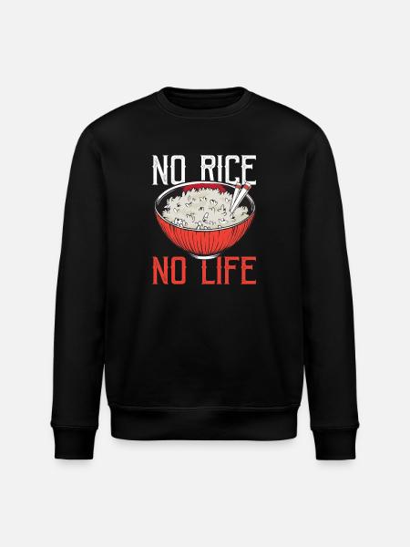 Rice Lovers Asian Cuisine Asia Rice - Stanley/Stella ROLLER Unisex Organic Sweatshirt - black