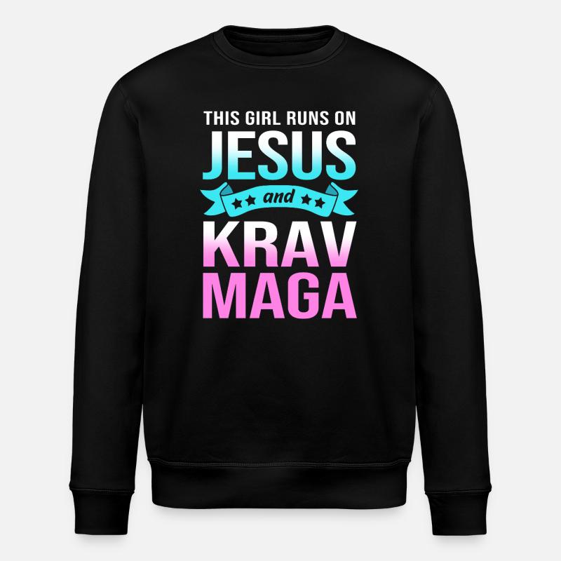 Krav Maga - Stanley/Stella Unisex Bio-Sweatshirt ROLLER - Schwarz