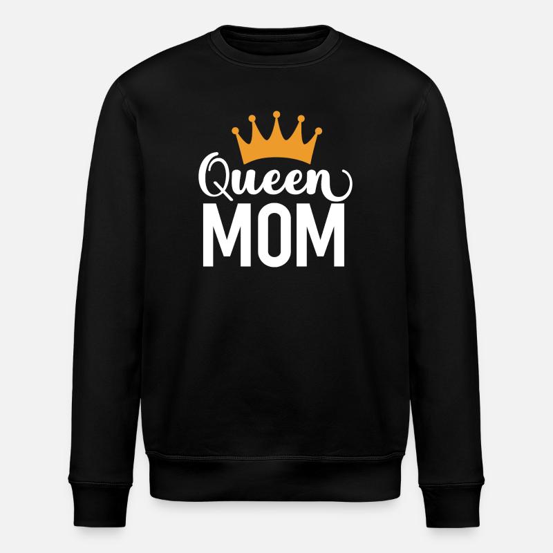 Queen Mom - Stanley/Stella ROLLER Unisex Organic Sweatshirt - black