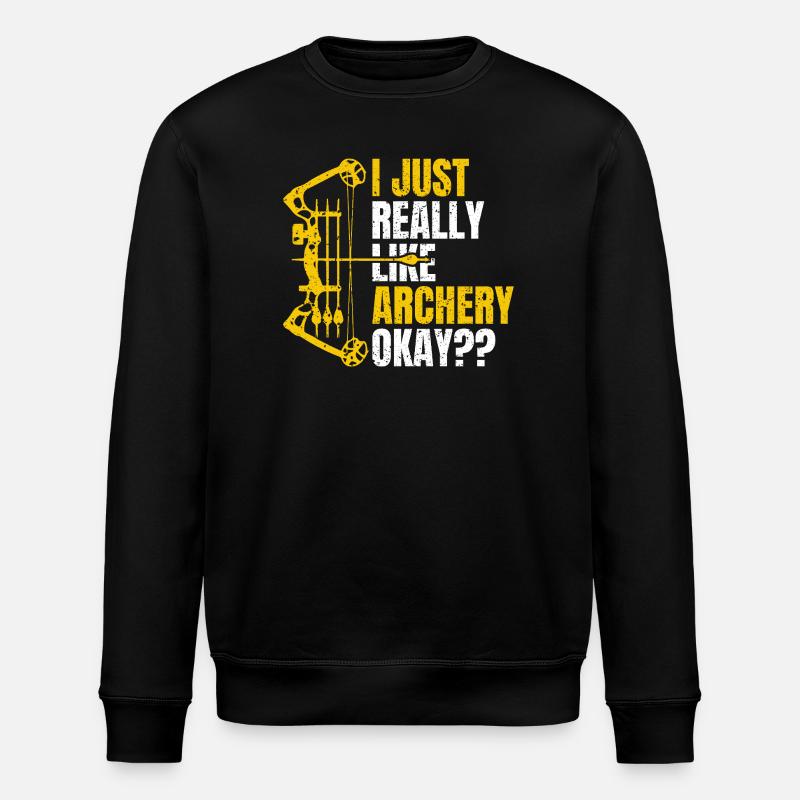 Bogenschießen - Stanley/Stella Unisex Bio-Sweatshirt ROLLER - Schwarz