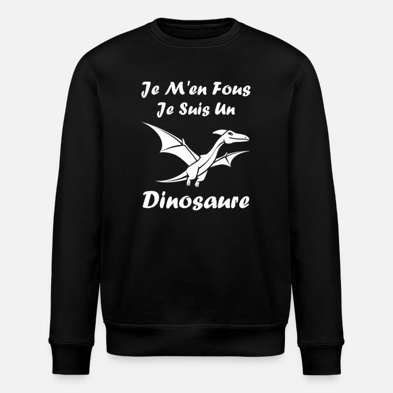 Luftdinosaurier-Haltung - Stanley/Stella Unisex Bio-Sweatshirt ROLLER - Schwarz