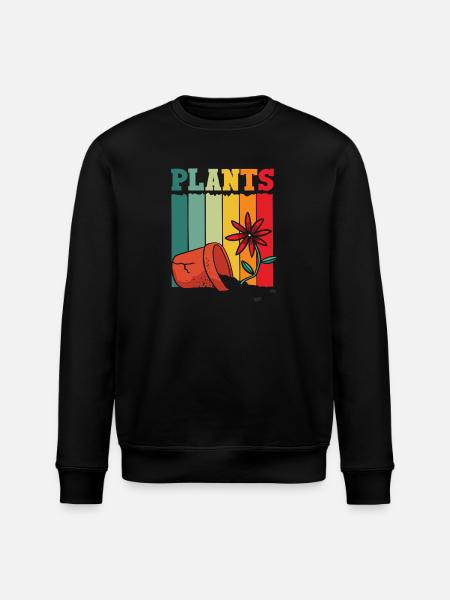 Plants Lover Jardinage Rétro - Sweat bio ROLLER Stanley/Stella Unisexe - noir