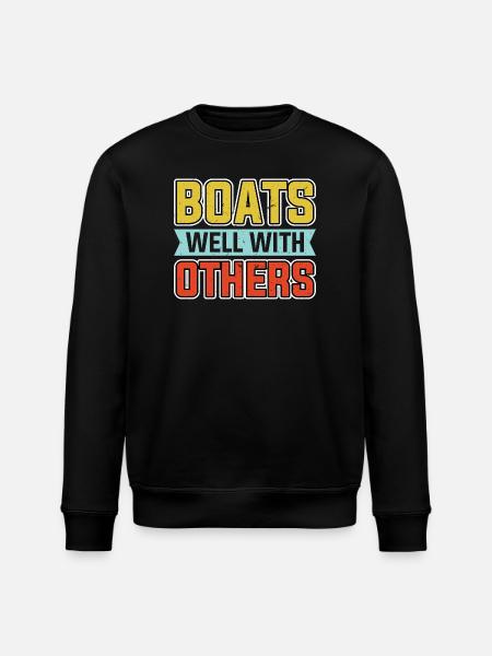 Boote Gut Mit Anderen - Stanley/Stella Unisex Bio-Sweatshirt ROLLER - Schwarz