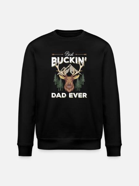 Best Buckin' Dad Ever - Stanley/Stella Unisex Bio-Sweatshirt ROLLER - Schwarz