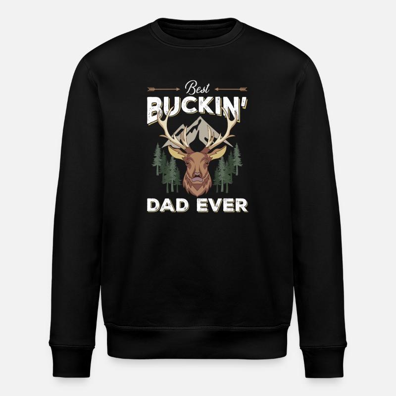 Best Buckin' Dad Ever - Stanley/Stella Unisex Bio-Sweatshirt ROLLER - Schwarz
