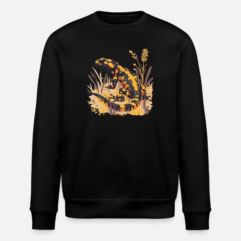 Fire Salamander Salamander - Stanley/Stella ROLLER Unisex Organic Sweatshirt - black