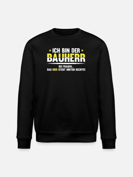 Bavarian Beer Joke Saying - Stanley/Stella ROLLER Unisex Organic Sweatshirt - black