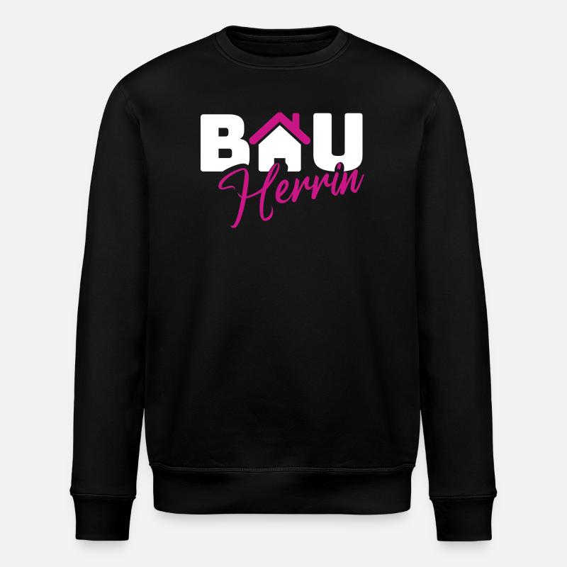 Builder Style Logo - Stanley/Stella ROLLER Unisex Organic Sweatshirt - black