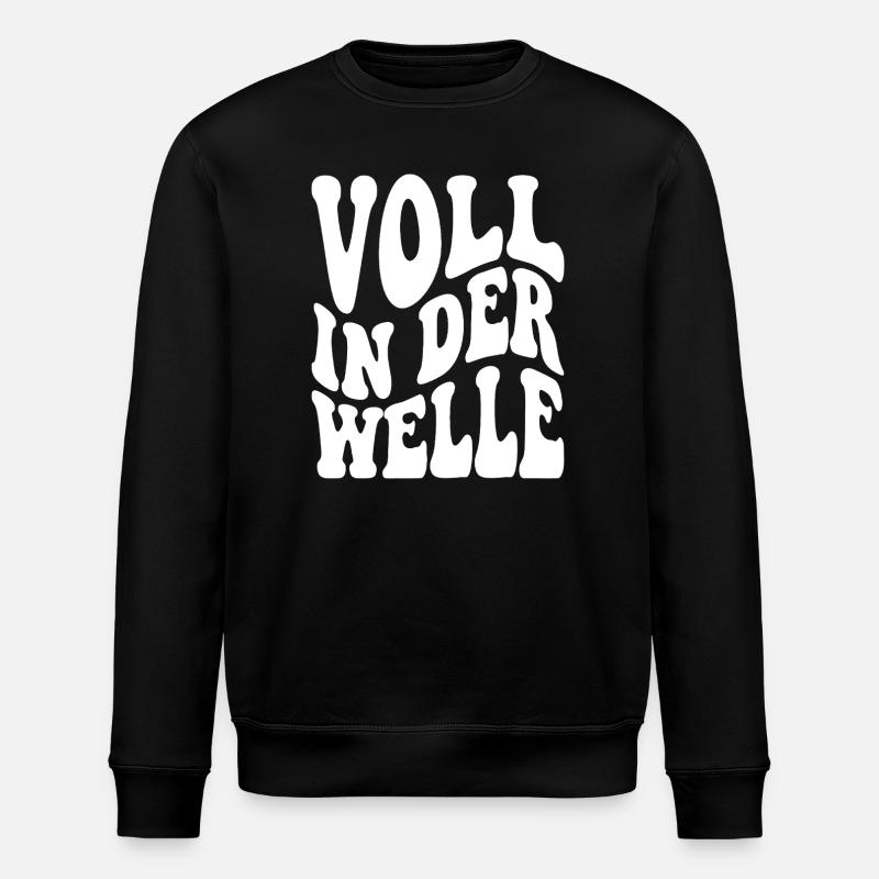 Plein dans la vague - Sweat bio ROLLER Stanley/Stella Unisexe - noir