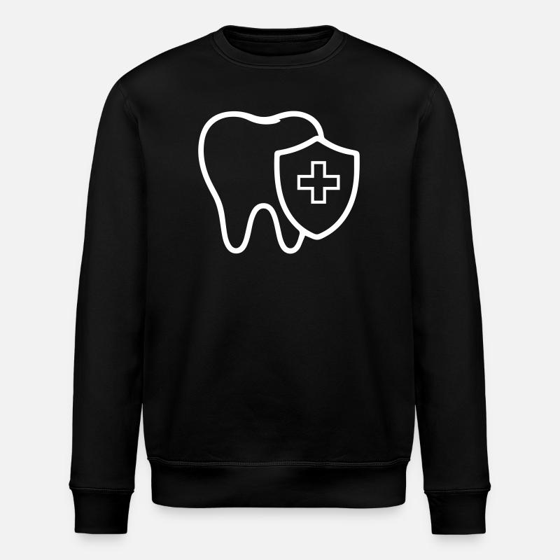 Icône de la dent dentiste - Sweat bio ROLLER Stanley/Stella Unisexe - noir