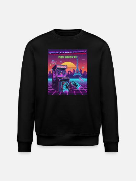 Paris Cyber Gamer - Sweat bio ROLLER Stanley/Stella Unisexe - noir